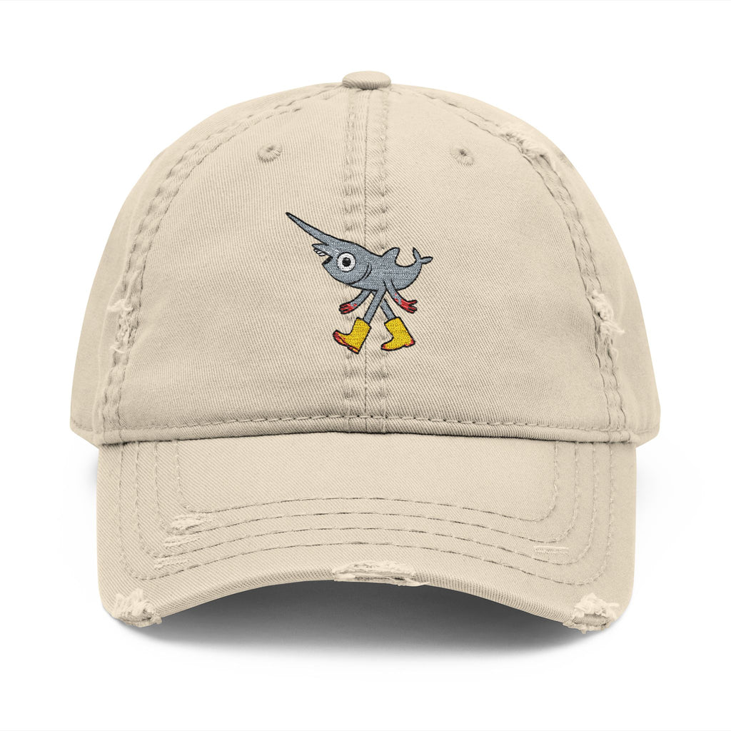 Gary the Friendly Goblin Shark - Distressed Hat (Embroidery)