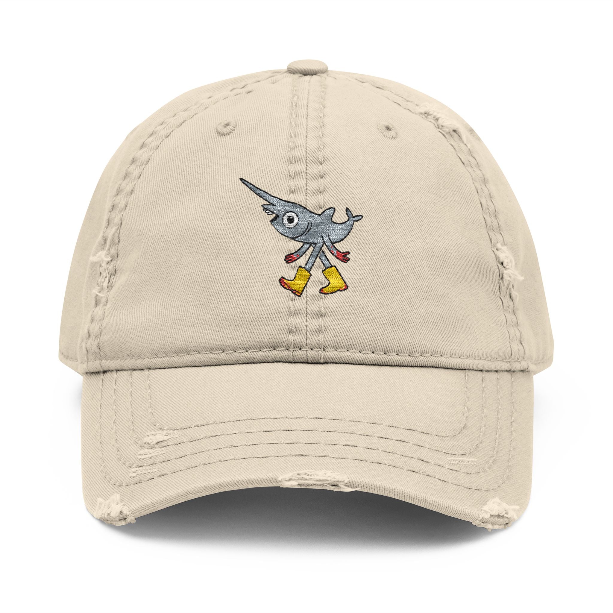 Gary the Friendly Goblin Shark - Distressed Hat (Embroidery)
