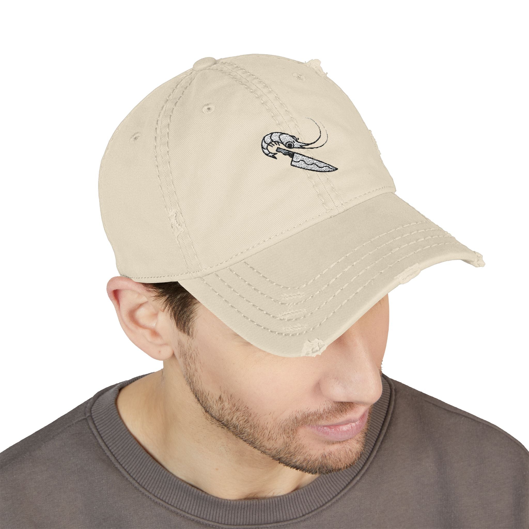 Knife Prawn - Distressed Hat (Embroidery)