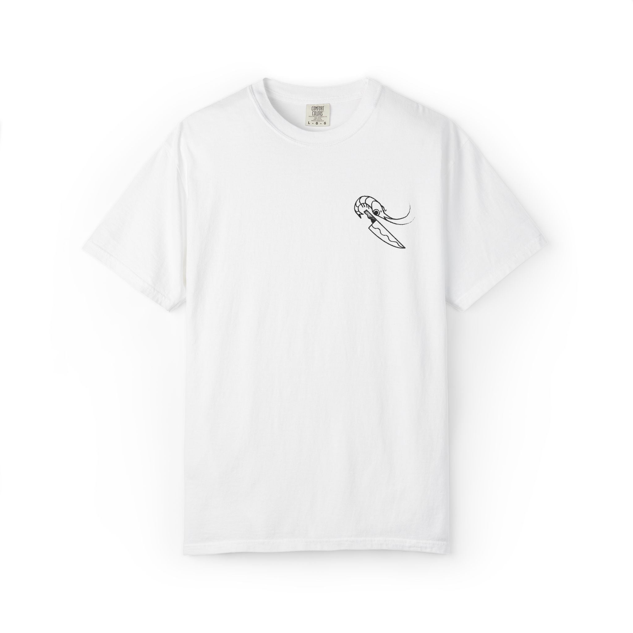Knife Prawn - Embroidered T-Shirt