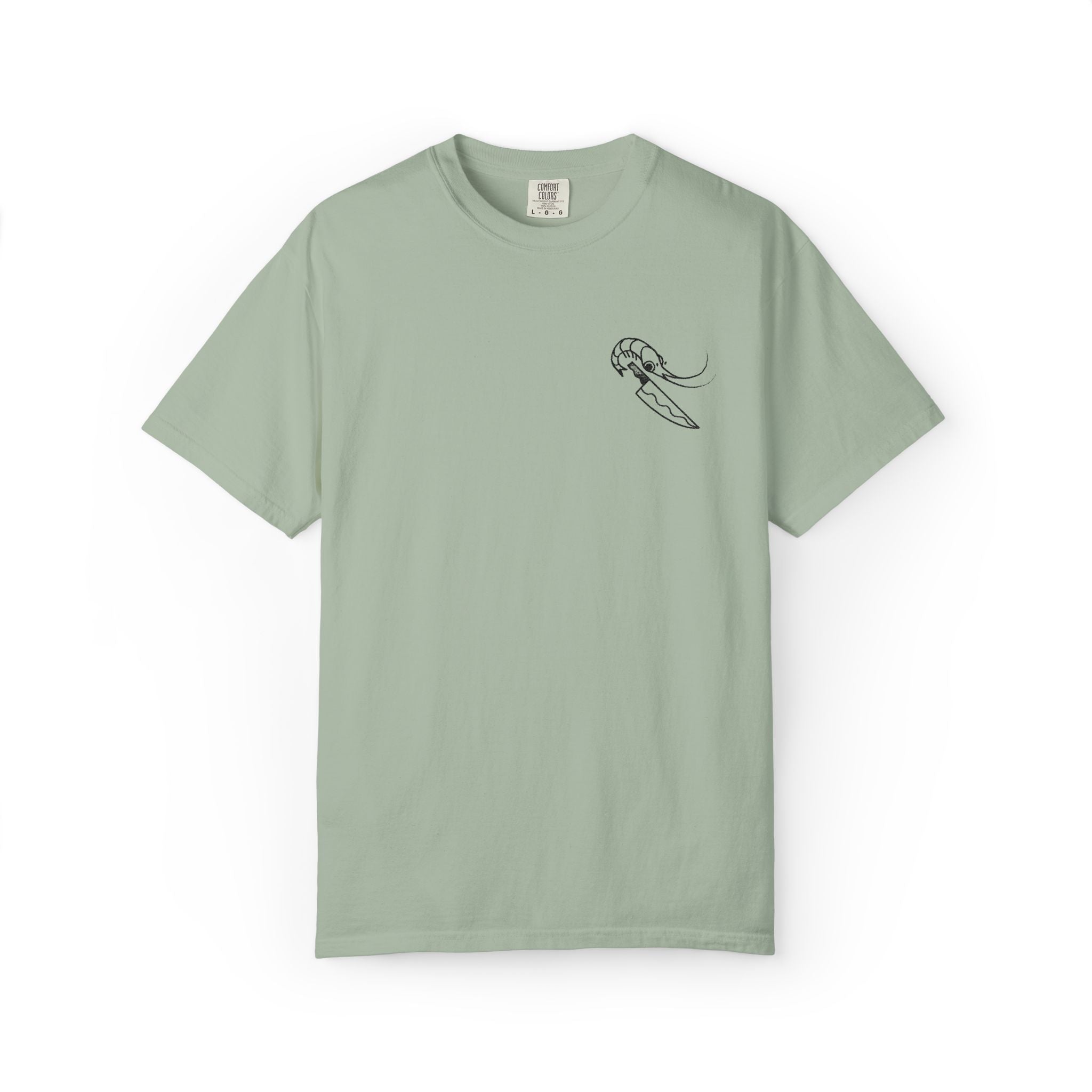 Knife Prawn - Embroidered T-Shirt