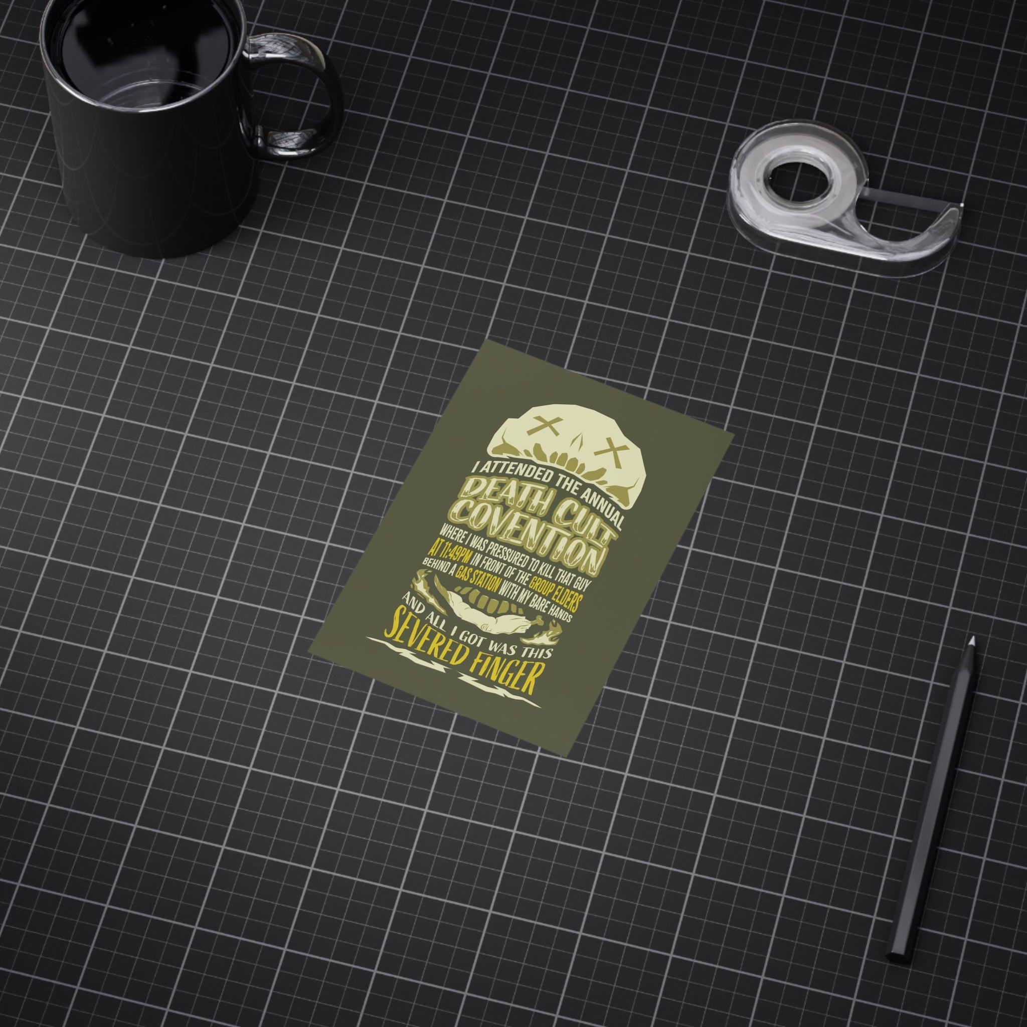 All I Got Was This Finger - Art Print