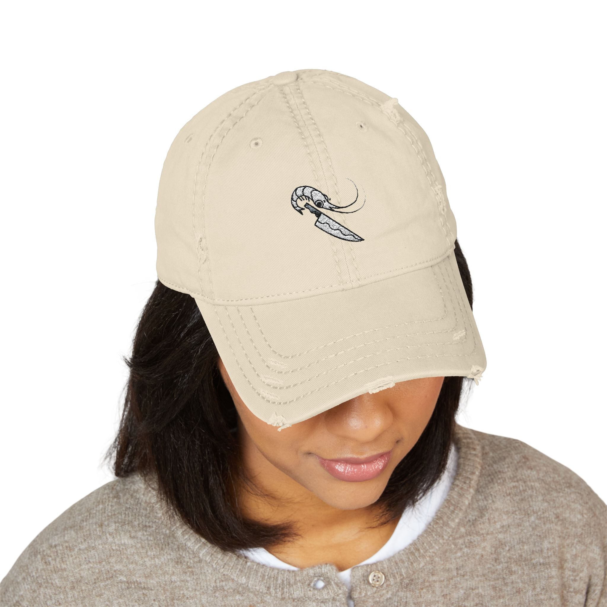 Knife Prawn - Distressed Hat (Embroidery)