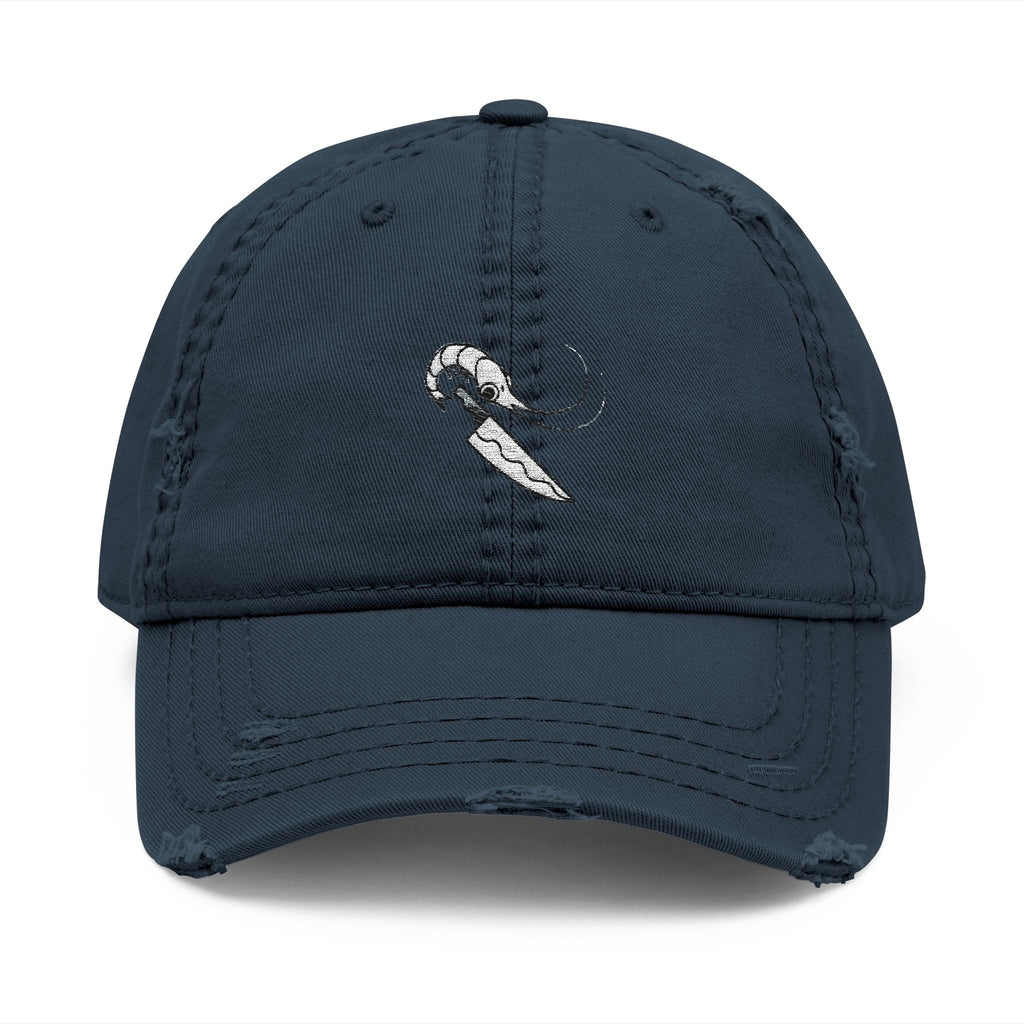 Knife Prawn - Distressed Hat (Embroidery)