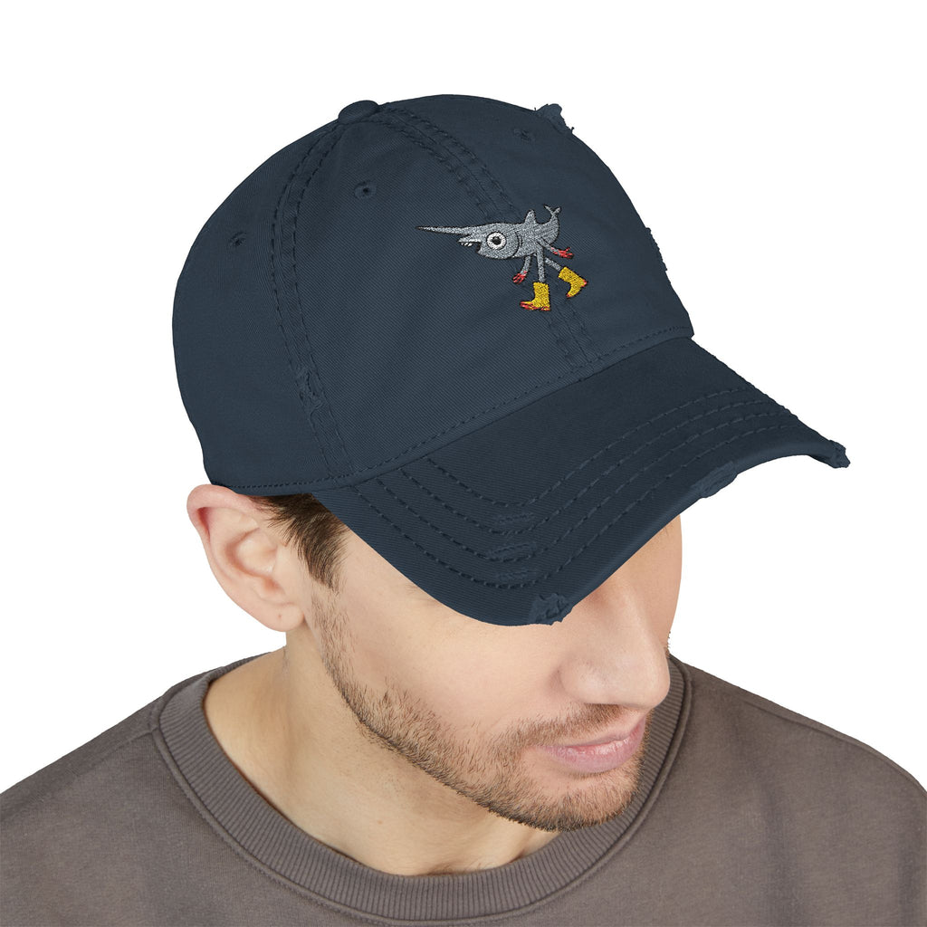 Gary the Friendly Goblin Shark - Distressed Hat (Embroidery)