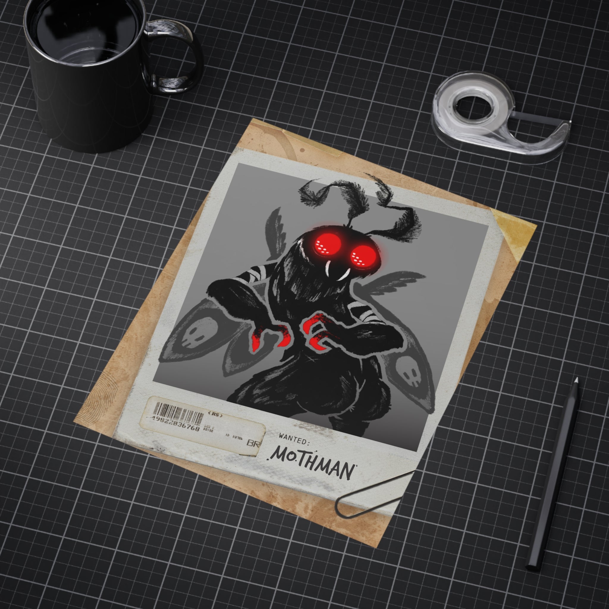 Sharp Mothman - Art Print