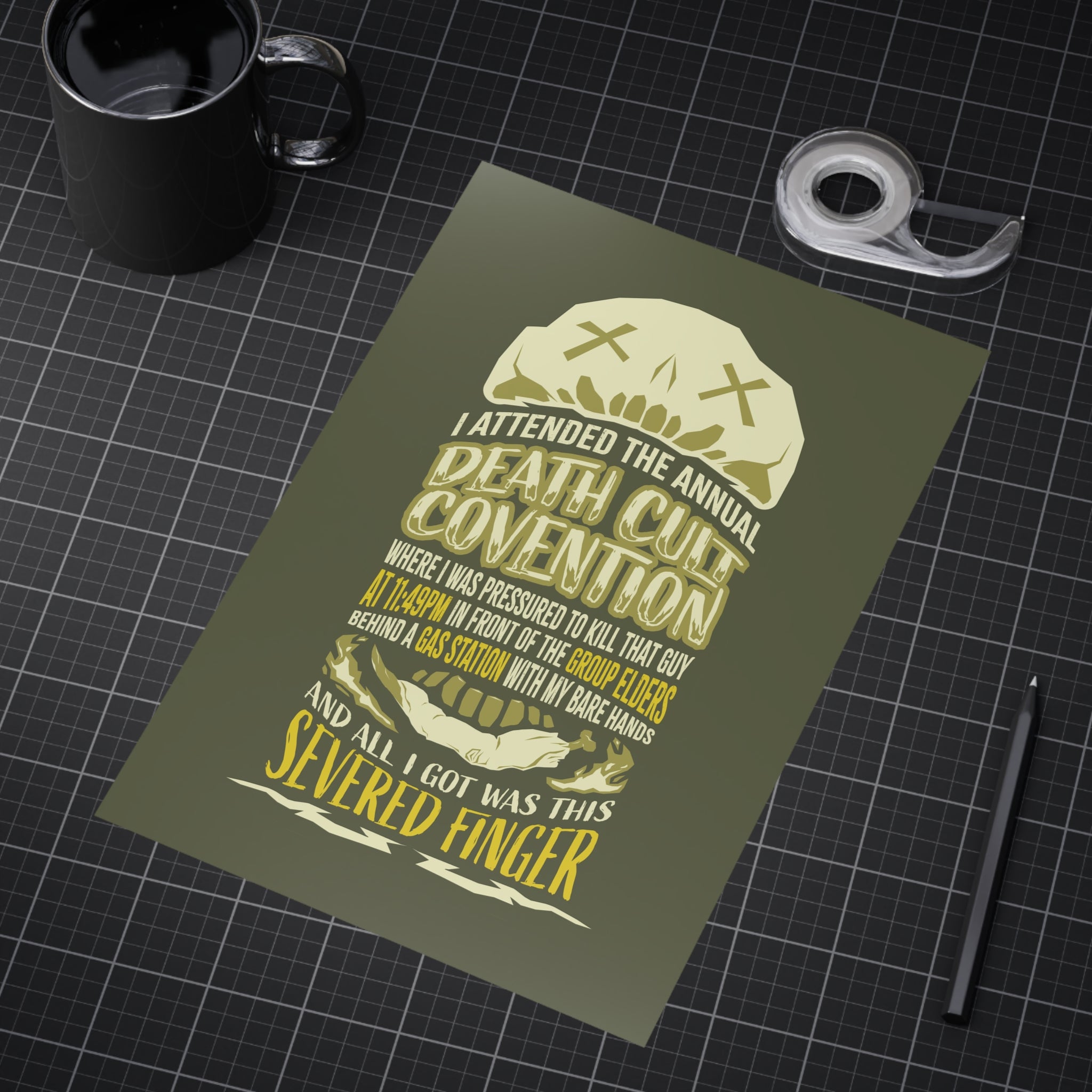All I Got Was This Finger - Art Print