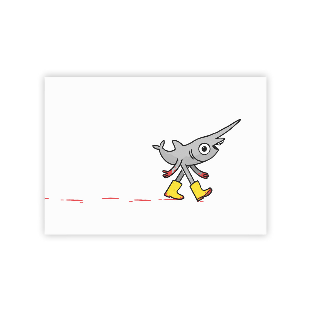 Gary the Friendly Goblin Shark - Art Print