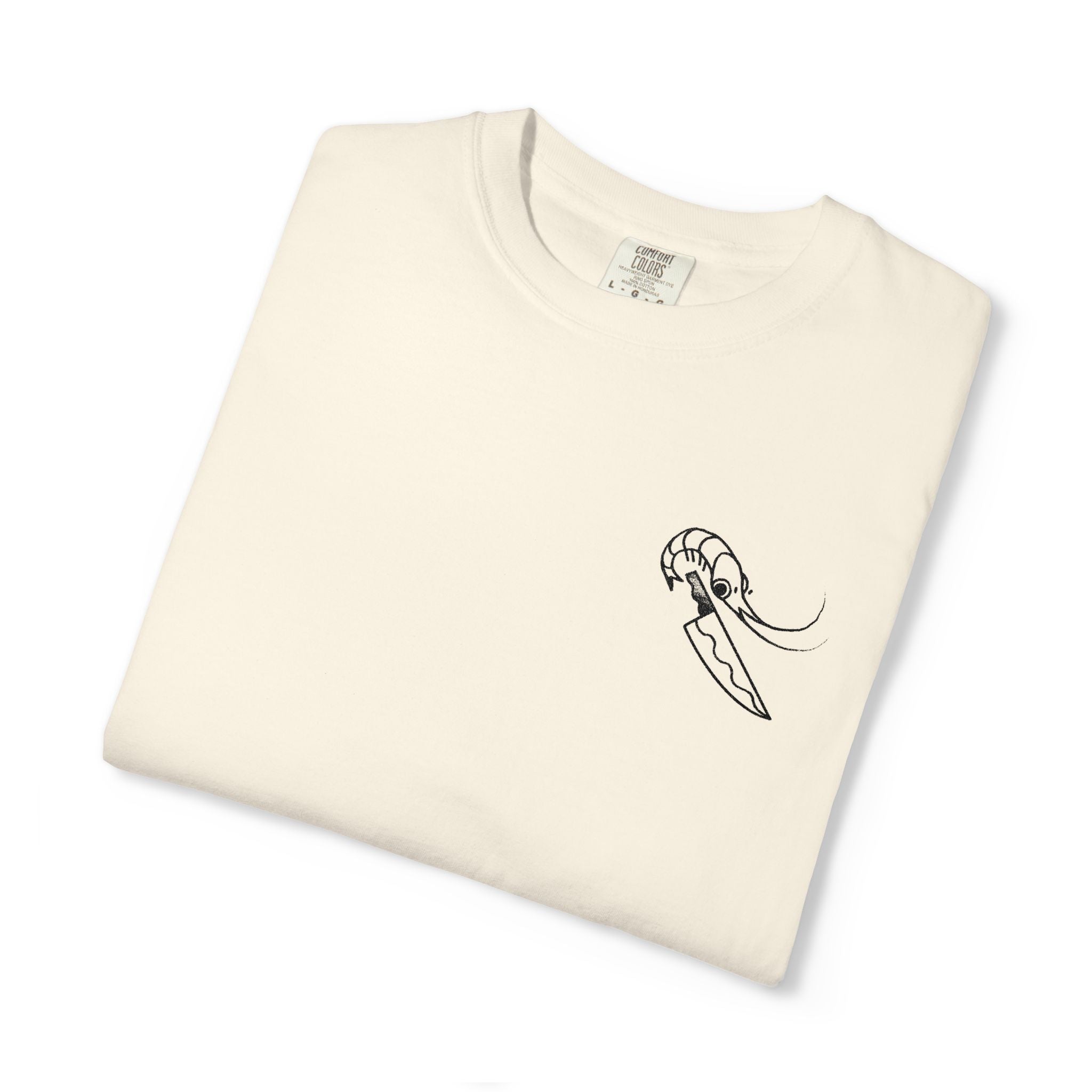 Knife Prawn - Embroidered T-Shirt