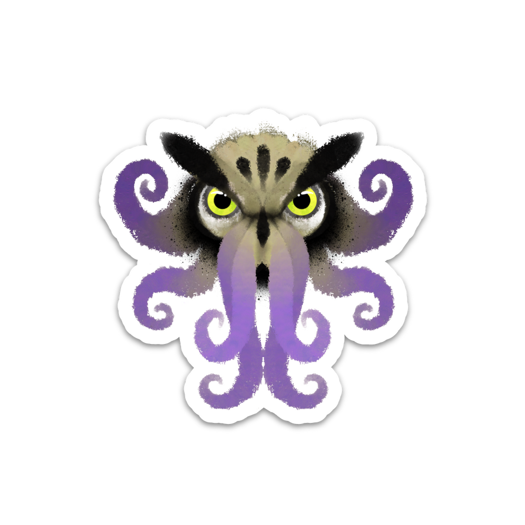 Octowl - Vinyl Sticker [3" x 4"]