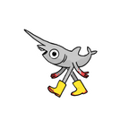 Gary the Friendly Goblin Shark - Vinyl Sticker [3" x 4"]