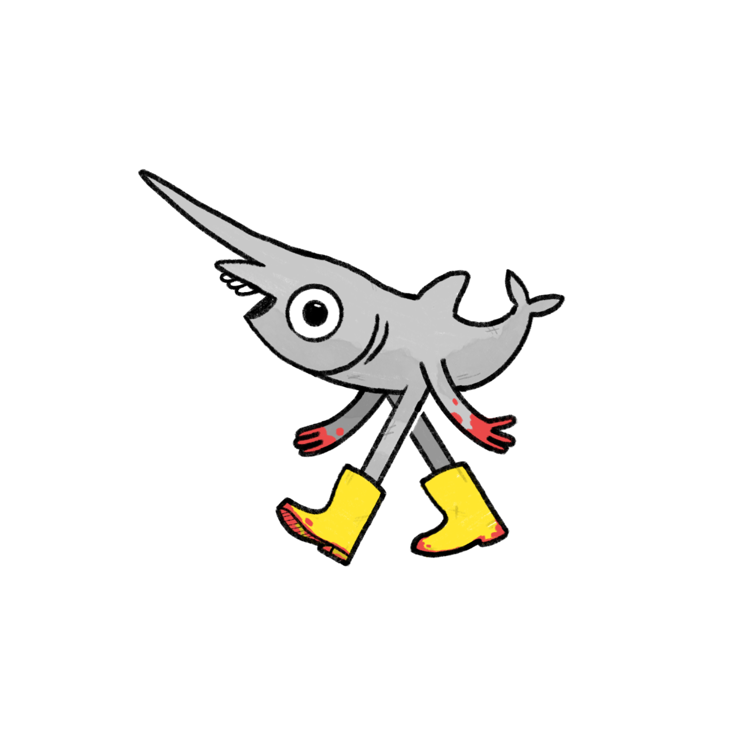 Gary the Friendly Goblin Shark - Vinyl Sticker [3" x 4"]