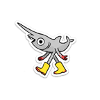 Gary the Friendly Goblin Shark - Vinyl Sticker [3" x 4"]