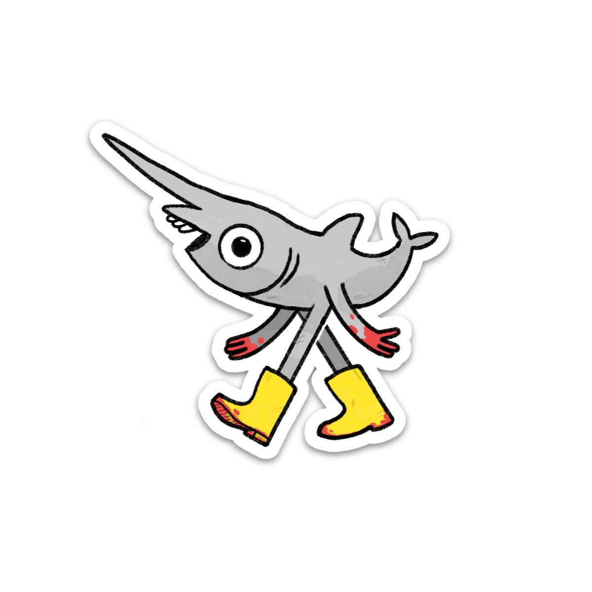 Gary the Friendly Goblin Shark - Vinyl Sticker [3" x 4"]