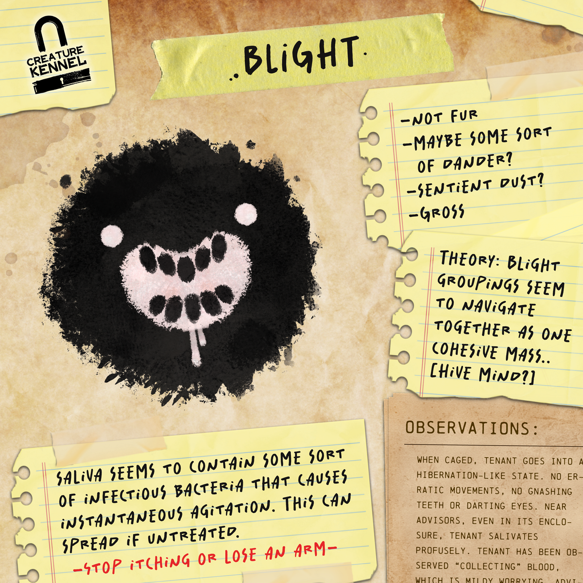Blight - Distressed Hat (Embroidery)