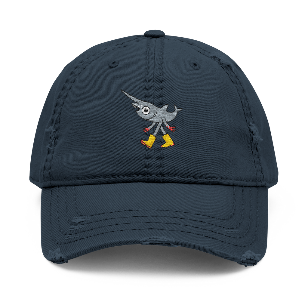 Gary the Friendly Goblin Shark - Distressed Hat (Embroidery)