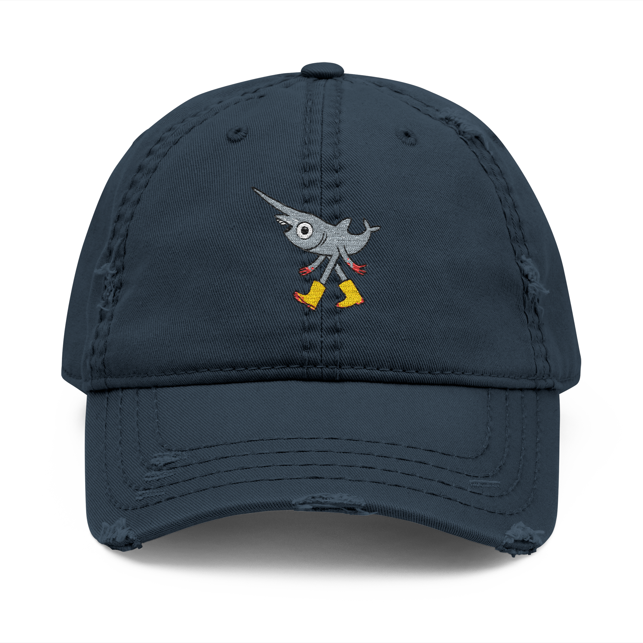 Gary the Friendly Goblin Shark - Distressed Hat (Embroidery)
