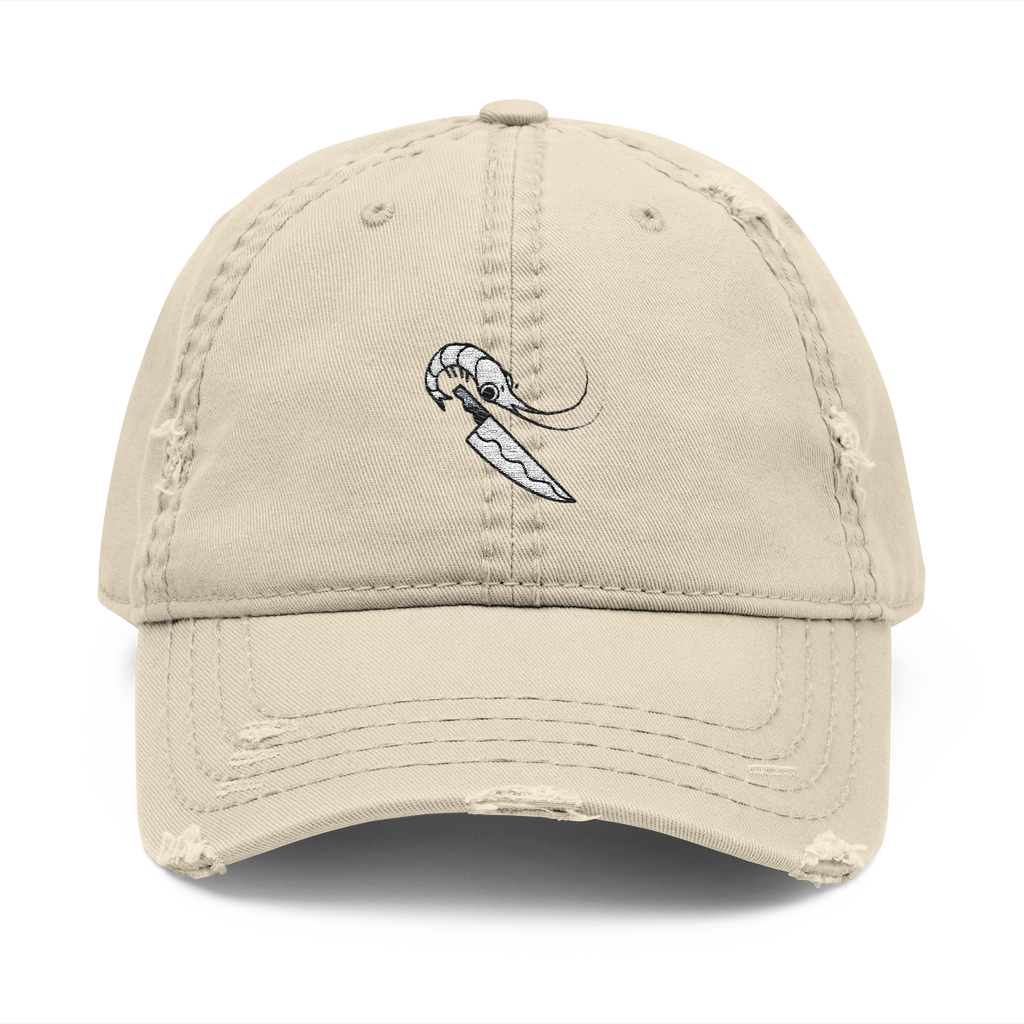 Knife Prawn - Distressed Hat (Embroidery)