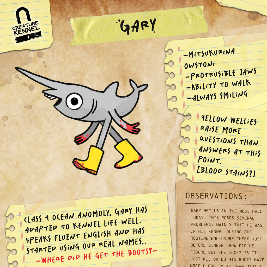 Gary the Friendly Goblin Shark - Art Print