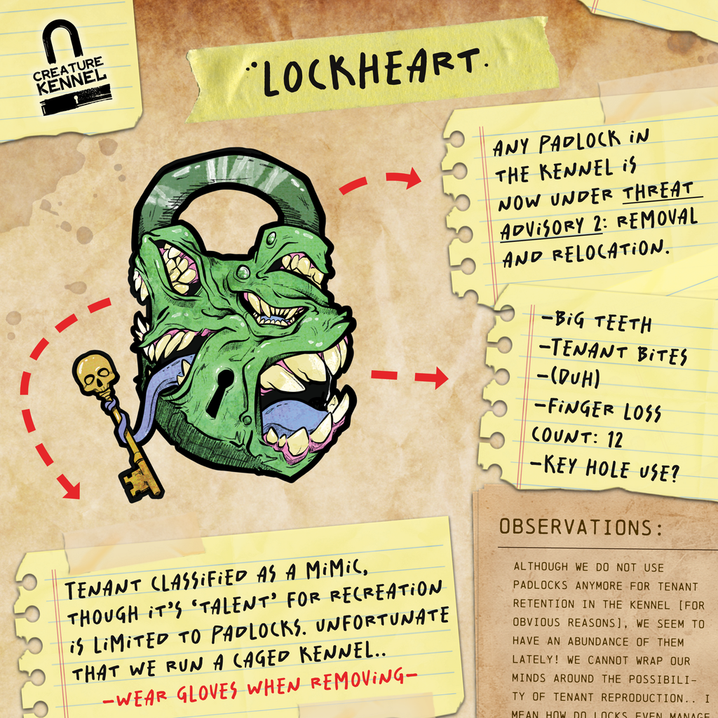 Lockheart - Vinyl Sticker [3" x 4"]