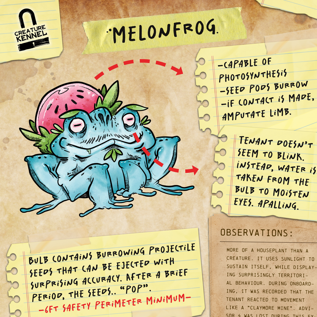 MelonFrog - Vinyl Sticker [3" x 4"]