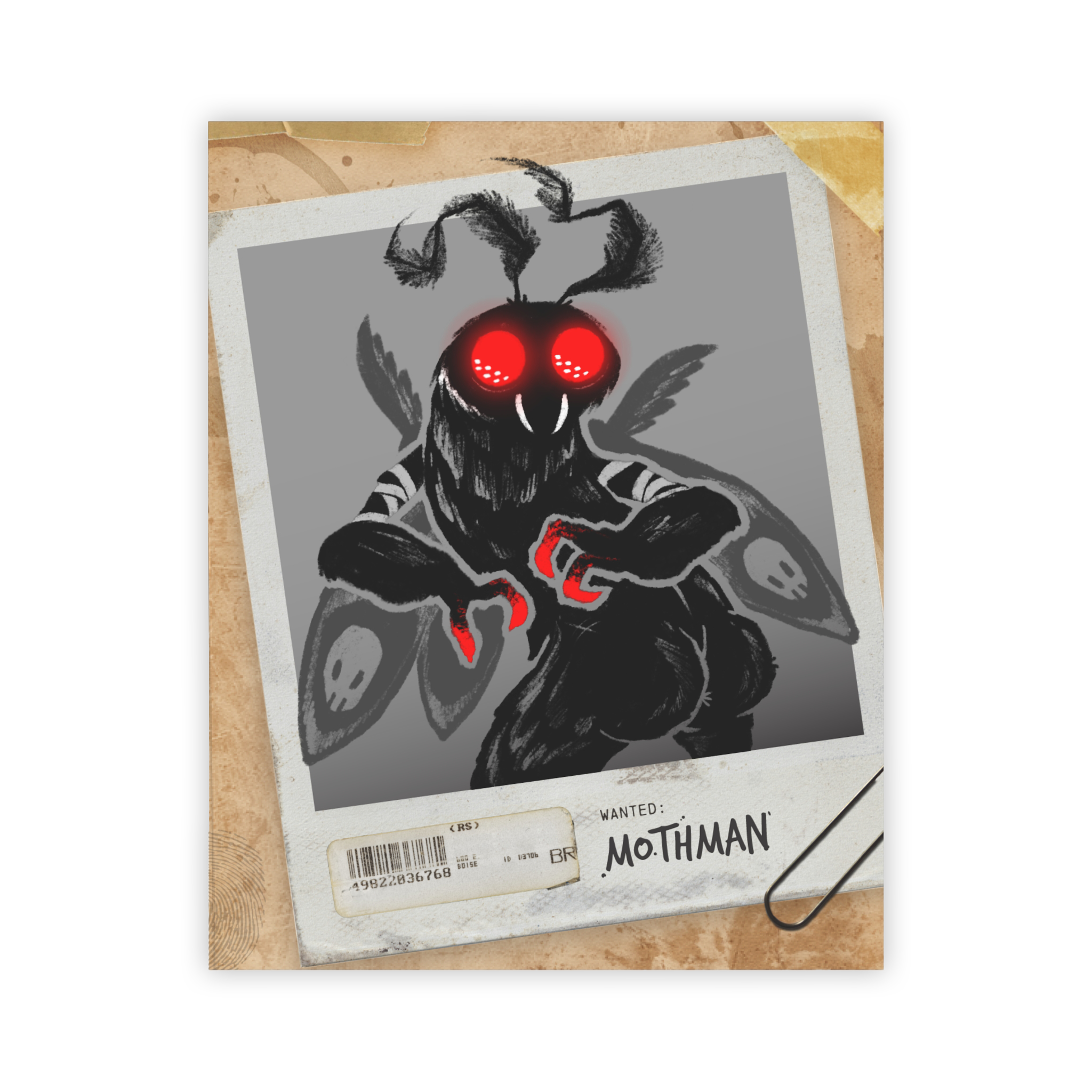 Sharp Mothman - Art Print